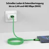 USB-C Kabel Nylon Schnell Ladekabel Datenkabel für Samsung Produktbild-Vorschau 2