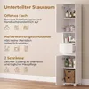 HOMCOM Badezimmerschrank Schmaler Badschrank mit Produktbild-Vorschau 4
