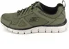A side view of a green Skechers sneaker against a white background. Produktbild-Vorschau