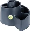 Cascata di piante a forma di spirale in plastica nera per Anteprima dell’immagine prodotto 6