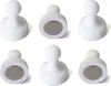 Set di 6 calamite al neodimio forma PEDINA bianca 19x25 mm Anteprima dell’immagine prodotto 1
