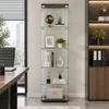 INONEFT Glazen vitrine met slot, enkelvoudige deur, 4 Productafbeelding-voorbeeld 6