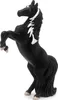A black toy horse rearing up on its hind legs. Produktbild-Vorschau
