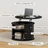 FABATO Runder Couchtisch mit Lift-Funktion & gewelltem Produktbild-Vorschau 4