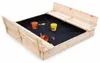 Großer Kindersandkasten aus Holz mit Bänken und Produktbild-Vorschau 4
