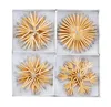 24 Stück Strohsterne 10 cm Silber Glitzer Christbaumschmuck Produktbild-Vorschau 2