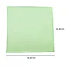 A flat lay image of a light green microfiber cloth with size indicators. Podgląd zdjęcia produktu