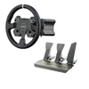 A racing wheel and pedal set displayed on a white background. Produktbild-Vorschau