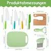 Kindermesser 8-teiliges Holzmesser Set,Montessori Messer Produktbild-Vorschau 2