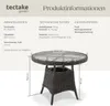 tectake® Aluminium Gartentisch wetterfest und UV-beständig Produktbild-Vorschau 5