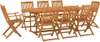 vidaXL 9dílný zahradní jídelní set 220x90x75 cm z masivního Náhled obrázku produktu 1