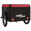 vidaXL Remorque vélo noir et rouge 45 kg Fer Voir les images du produit 7