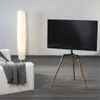 Hama TV stojan Real Wood, podlahový, 400x400, drevo Náhľad obrázku produktu 7