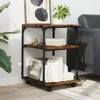 Stojak Na Drukarkę, 3-Poziomowy, Przydymiony Dąb, 43X48X64 Podgląd zdjęcia produktu 4