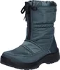 A single blue winter boot with a black sole and black laces. Produktbild-Vorschau