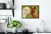 MuchoWow® MuchoWow® Gerahmtes Poster Alpaka - Gras - Tiere Produktbild-Vorschau 3