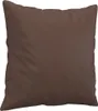 vidaXL Cuscino decorativo 2 pz. Marrone 40x40 cm in Pelle Anteprima dell’immagine prodotto 3