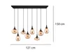 TRIO-Leuchten Pendelleuchte LUMINA BHT 121x150x34.50 cm Produktbild-Vorschau 4