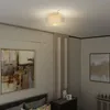 HOMCOM Plafondlamp, ronde plafondverlichting met E27 Productafbeelding-voorbeeld 2