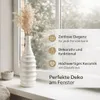 Blumenvase Keramik Blumen Vase weiß Tischdeko Blumenschale Produktbild-Vorschau 7