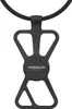 A black phone strap holder is shown against a white background. Voir les images du produit