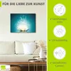 ARTland Leinwandbild Magie der Lotus-Blume - türkis Größe: Produktbild-Vorschau 2