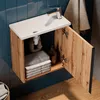 Waschbeckenunterschrank Vicco Kleo Goldkraft Eiche 2 Teile, Produktbild-Vorschau 5
