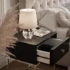 Nachtkastje BLANCO GLAMOUR, zwart hoogglanzend, met Productafbeelding-voorbeeld 2