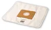 A white vacuum cleaner bag with a brown cardboard insert is shown against a white background. Produktbild-Vorschau