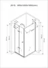 BuyLando Cornelia 100x80x195 cm Eck Duschkabine Klarglas Produktbild-Vorschau 8