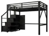 Merax Etagenbett 140x200 cm, Hochbett mit Kleiderschrank, Produktbild-Vorschau 8