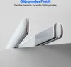 Close-up of a white hair straightener with its plates slightly open, set against a light gray and white background. Produktbild-Vorschau