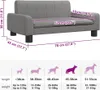vidaXL Pelíšek pro psy šedý 70x45x30 cm Imitace kůže Náhled obrázku produktu 7