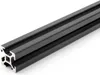 Länge 360mm - Aluminiumprofil schwarz 20x20L B-Typ Nut 6 Produktbild-Vorschau 1