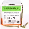 Spanplattenschrauben mit Senkkopf 6,0 x 70 - 200 Stk., Produktbild-Vorschau 2