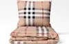 A folded duvet and a pillow with a plaid pattern. Náhľad obrázku produktu