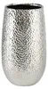 Vase/Blumenvase gehammert - silber - 31 cm - Keramik Produktbild-Vorschau 1