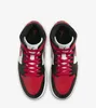 Nike Air Jordan 1 Mid White Bred Toe Black Red Chicago - Produktbild-Vorschau 5