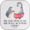 Mr. & Mrs. Panda Tischuntersetzer Mama Herz Gold - Weiß - Produktbild-Vorschau 1