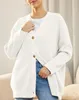 ASKSA Damen Strickjacke Strick Outwear V-Ausschnitt Vorne Produktbild-Vorschau 2