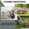 Multifunktionstisch 3er-Set 100 x 60 cm Tapeziertisch 90kg Produktbild-Vorschau 4
