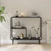 Konferenční stolek „Færder“ kov 92 x 33 x 82 cm černý Náhled obrázku produktu 2