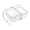 Plat de cuisson rectangulaire en verre avec couvercle et Voir les images du produit 4