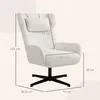 HOMCOM Sessel Wohnzimmer Ohrensessel Loungesessel mit Produktbild-Vorschau 6