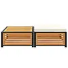 The Living Store Gartentisch mit Hocker Massivholz Akazie Produktbild-Vorschau 5