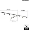 hoftronic LED Schienensystem Paket T-Form 3x1,5m 9 Strahler Produktbild-Vorschau 7