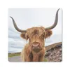 MuchoWow® Mauspad Mousepad Schottischer Highlander - Hörner Produktbild-Vorschau 1