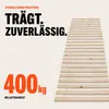 WOLKENLAND Lattenrost 90 x 200 cm | 23 Latten | Massivholz Produktbild-Vorschau 4