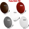 A collage of five satellite dishes in different colors, each with a mounting bracket. Produktbild-Vorschau