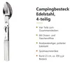 Black Snake Campingbesteck Edelstahl Essbesteck Set mit Produktbild-Vorschau 2